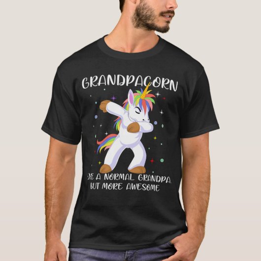 opa unicorn vaderdag t-shirt (Voorkant)