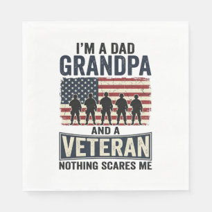 Opa Vader Veteraan Patriottisch Vintage T-shirt On Servet