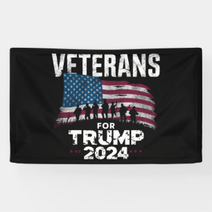 Opa Vader Veteranen Voor Trump 2024 Amerikaanse Vl Spandoek