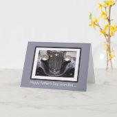 Opa Vaderdag Classic Classic Car Kaart (Gele Bloem)