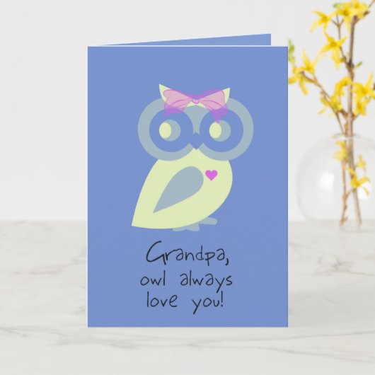 Opa Vaderdag Kaart (Gele Bloem)