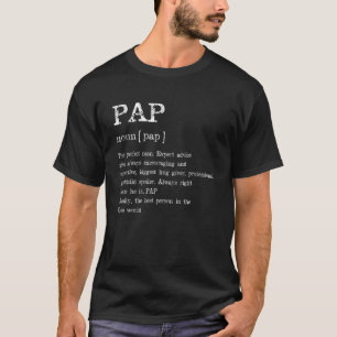 Opa-Vaderdag voor Pap Definition T-shirt