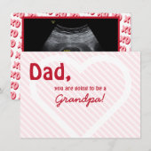 Opa Valentijns Ultrasound Zwangerschap Aankondiging (Voorkant / Achterkant)