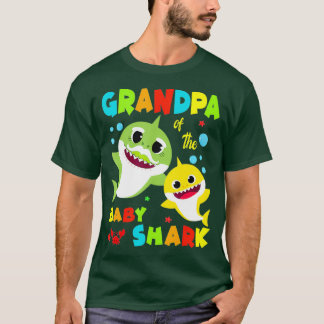 Opa van de Baby haaiendag opa haai T-shirt