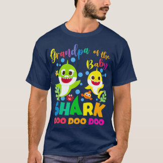 Opa van de Baby haaiendag opa haai T-shirt