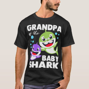 Opa van de Baby haaiendag opa haai T-shirt