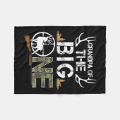 Opa van de Big One verjaardagsjongen Deer Hunter C Fleece Deken (Voorkant (Horizontaal))
