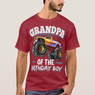 Opa van de Birthday Boy Monster Truck Party T-shirt