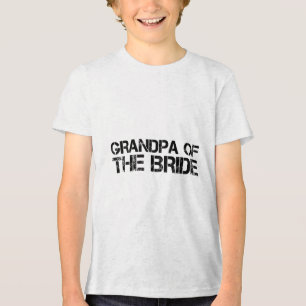 Opa van de bruid Grappige bruidegom feest cadeau Tri-Blend Shirt