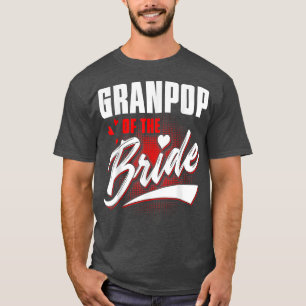 Opa van de bruid huwelijksfeest bijpassende bruids t-shirt