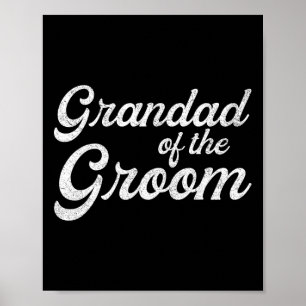 Opa van de bruidegom shirts voor mannen1 poster