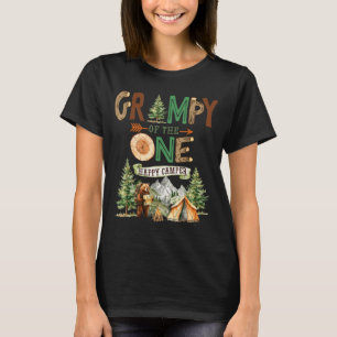 Opa van de gelukkige kampeerder 1e verjaardag t-shirt