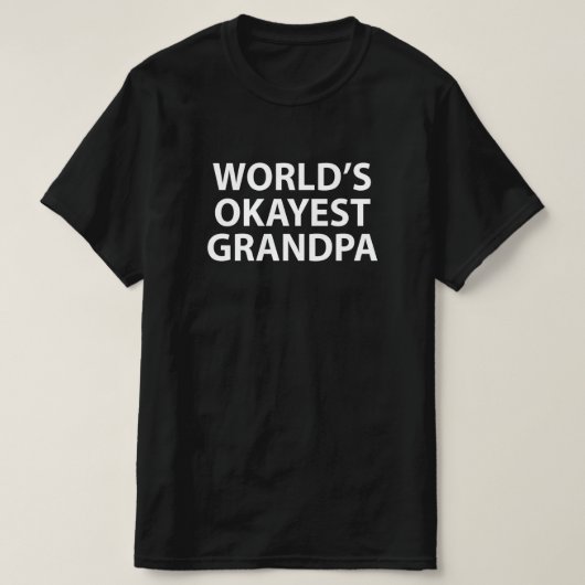 Opa van de Okayest van de wereld T-shirt (Design voorkant)