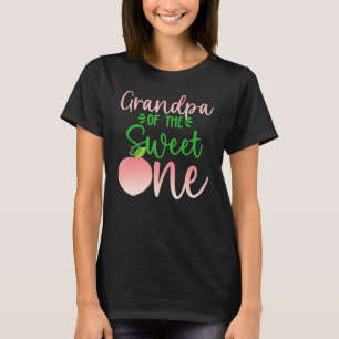 Opa van de verjaardag een perzik 1e zomer fruit t-shirt