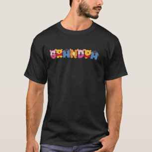 Opa van de verjaardag meisje Beer familie matching T-shirt