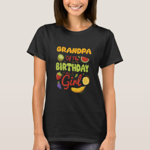 Opa van de Verjaardag Meisje fruitig Bijpassende f T-shirt