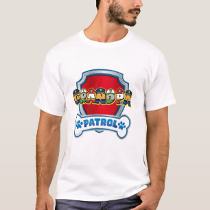 Opa van de Verjaardags Jongen Hond Pauw Familie De T-shirt