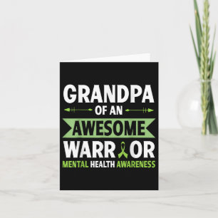 Opa van een Geweldige krijger Mental Health Aware Kaart