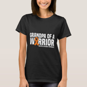 Opa van een krijger MS Multiple Sclerosis Awarene T-shirt