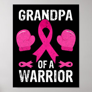 Opa van een Warrior Breast Cancer Awareness Month Poster