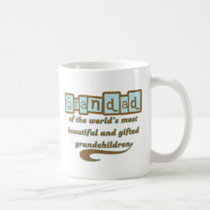 Opa van grootkinderen met cadeautjes koffiemok