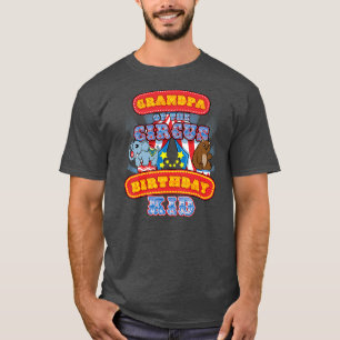 Opa van het Kind van Circus Birthday bij de carnav T-shirt