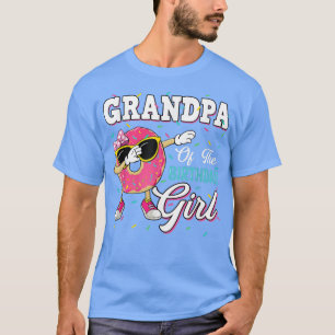 Opa van het meisje van de geboorte Donut Matching T-shirt