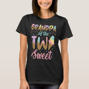 Opa van het meisje van twee zoete verjaardag Ice C T-shirt