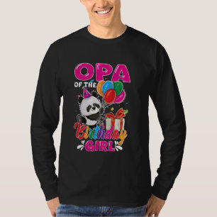 Opa van het Panda Beer Verjaardag Dierenvriend Boy T-shirt