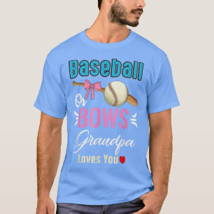 Opa van honkbal of kogels houdt van je gender onth t-shirt