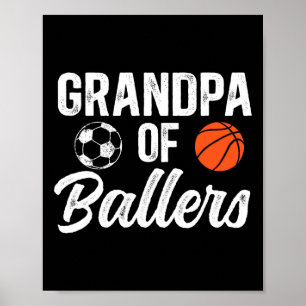 Opa Van Llers Schetsvoetbal Opa Van Llers Poster