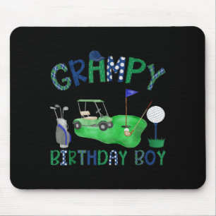 Opa van The Birthday Boy Hole in One Golf-liefhebb Muismat