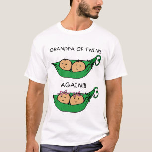 Opa van tweelingen opnieuw t-shirt