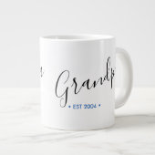 Opa Vast Jaar Gepersonaliseerd Extra Grote Beker (Voorkant rechts)