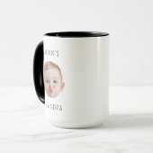 Opa Verjaardag, Baby Gezicht Dady Gift, Aangepast  Mok (Voorkant links)