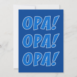Opa viering Griekse Party Algemeen Kaart