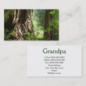 Opa visitekaartjes Redwood Trees (Voorkant / Achterkant)