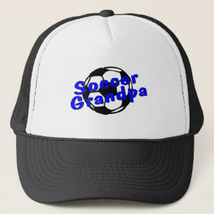 Opa voetbal (blauw) trucker pet