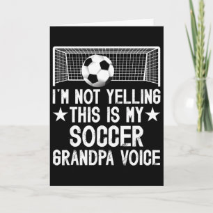 Opa Voetbal Stem Opa Van Een Voetbalspeler Opa Kaart