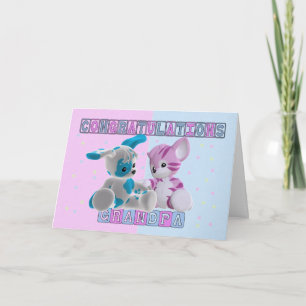 Opa voor tweeling gefeliciteerd kaart