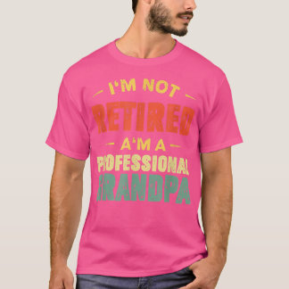 Opa voor vaders dag in ruste grootvader t-shirt
