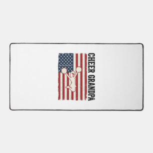 Opa vrolijk patriottisch vintage vlag shirt ontwer bureaumat
