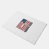 Opa vrolijk vaderlandslievend vintage vlag shirt o deurmat (Schuin)