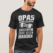 Opa Wahrer Held Der Enkelkinder Stolzer Opi [G] T-shirt (Voorkant)