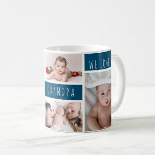 Opa We houden van foto's collage Koffiemok
