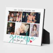 Opa We houden van je moderne fotocollage Fotoplaat (Zijkant)