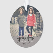Opa We houden van kerstfoto Ornament (voorkant)