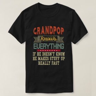 Opa weet alles Funny Opa Cadeau T-shirt