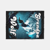 Opa Wolf Matching Tribe Wolves Camping Pack Fa Fleece Deken (Voorkant (Horizontaal))