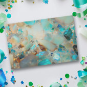 Opaal  Blauw Aqua Gem Stone Tissuepapier